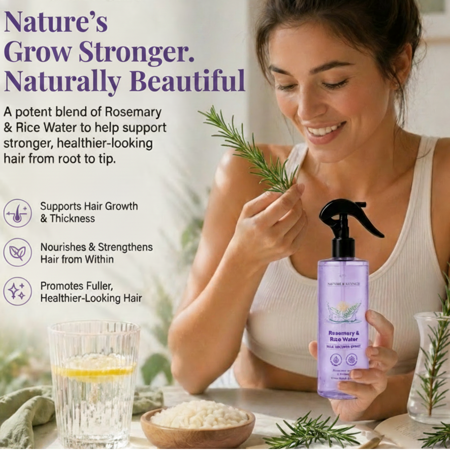 Rosemary & Rice Water Hair Spray